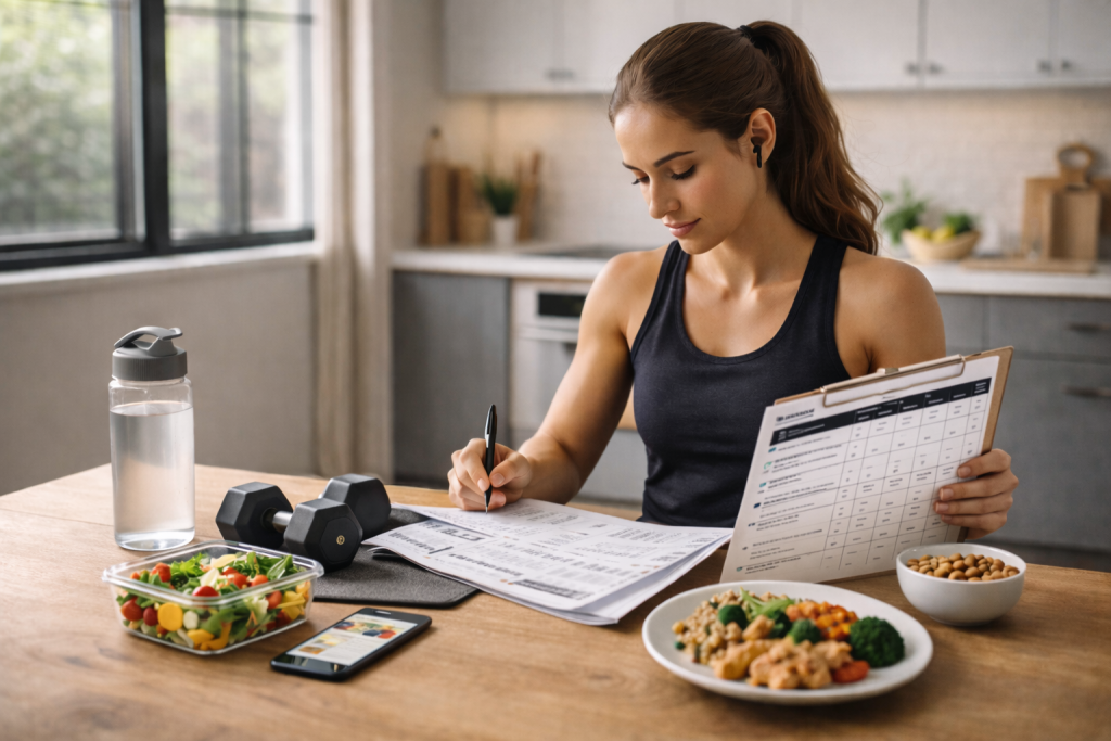 Plan de entrenamiento y alimentación sin seguimiento